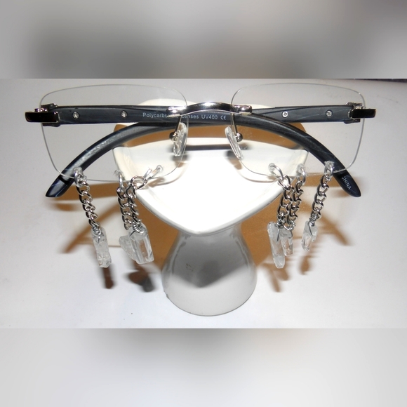 Clear Quartz Crystal Personality Glasses - Picture 1 of 2